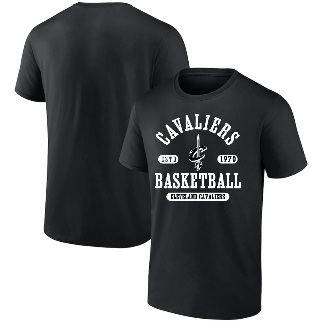Men 2025 NBA Cleveland Cavaliers Black T shirts style 041